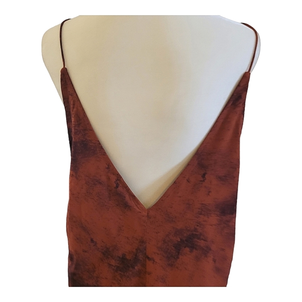 Hurley Coastal Cami Rust Tie Dye Dress NEW Size Medium | Beach Cover Up Dress - Picture 7 of 16
